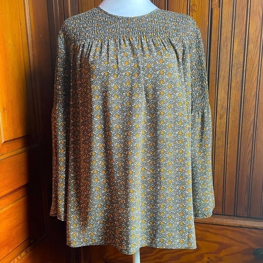 Michael Kors Floral Print Boho Top